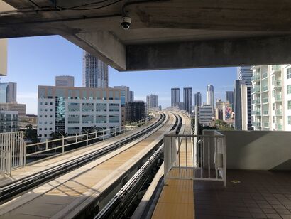 Miami views from the metro mover - a Photographic Art Artowrk by Mateca